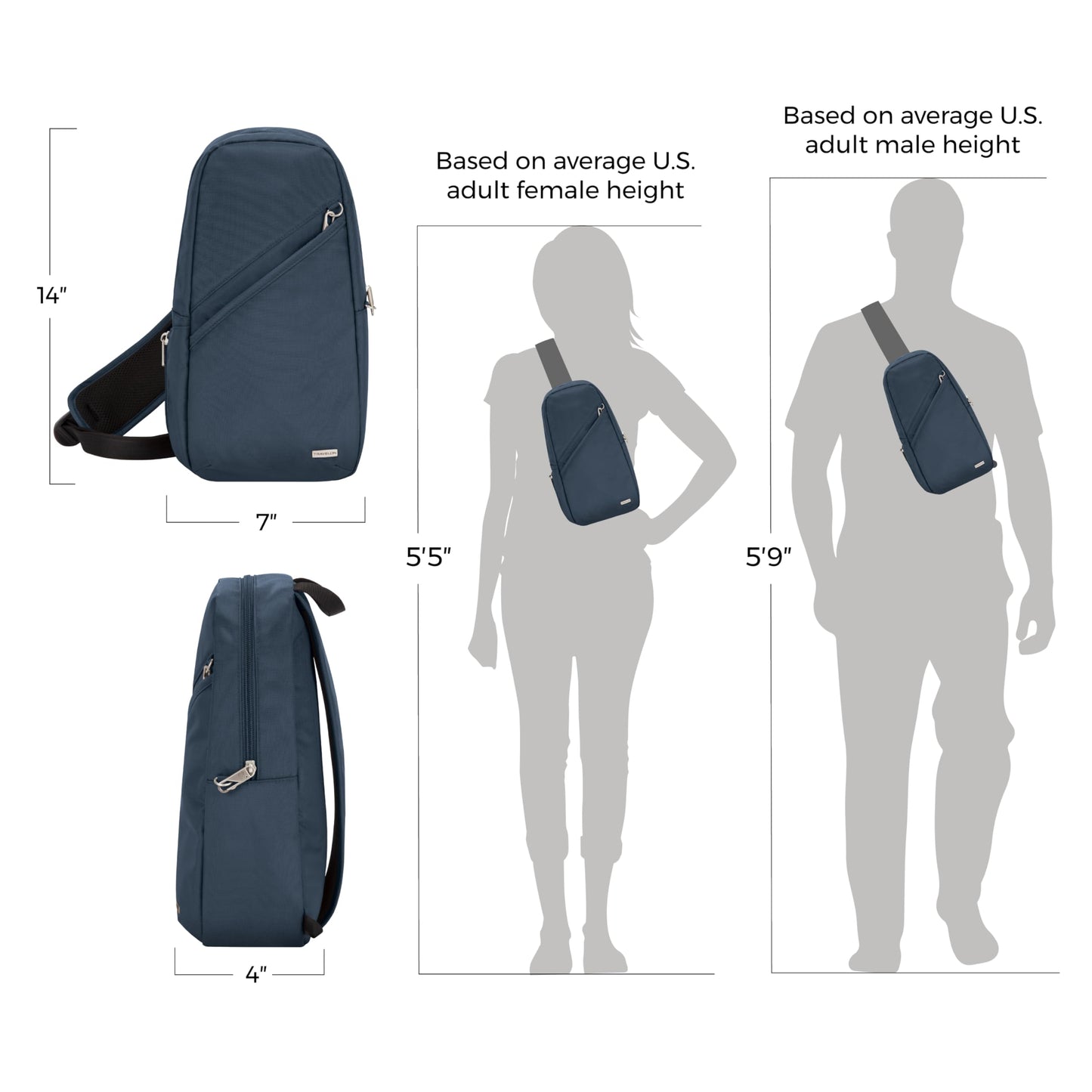 Travelon Anti-Theft Classic Sling Bag