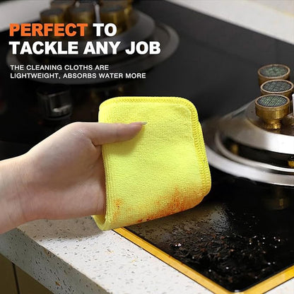 KinHwa Kitchen Washcloths for Dishes Absorbent Microfiber Dish Cloths Quick Dry
