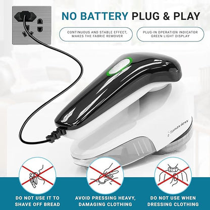 Power Corded Electric Fabric Shaver, No Battery, Pilling & Fuzz Remover