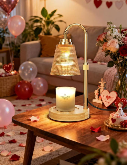 Candle Warmer Lamp with Timer Dimmable, Lamp Candle Warmer Birthday Gifts for Women, Black Adjustable Wax Melter Warmer for Jar Candles, House Warming Gift Home Decor