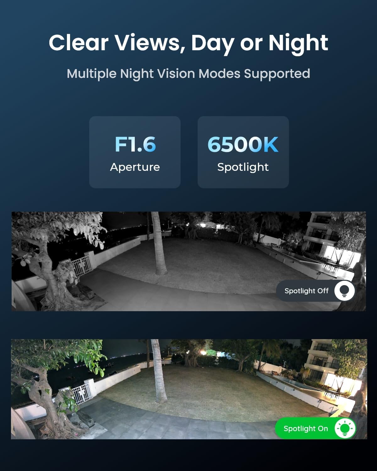 REOLINK 16MP WiFi Security Camera Outdoor, 180° Ultra-Wide Angle, Duo 3 WiFi, 2.4/5GHz Wi-Fi 6, Smart Detection, Color Night Vision, Two-Way Talk, IP67, Up to 512GB Storage, Plug-in Power (12V/2A)