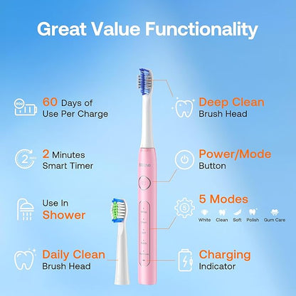 Bitvae Ultrasonic Electric Toothbrush