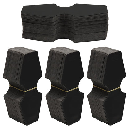 verkelly 400 Pack Black Bracelet Display Cards, 4.7"x2" Jewelry Display Cards with Hole & Necklace Display Cards for Small Business, Craft Fairs, Home Organization