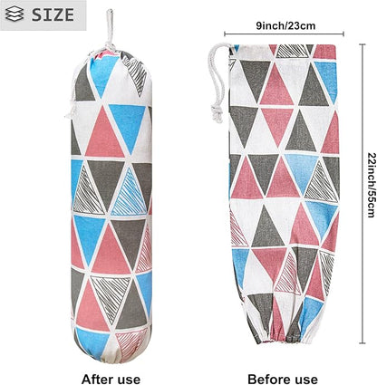 Plastic Bag Holder, Wall Mount Plastic Bag Organizer, Shopping Bags Carrier