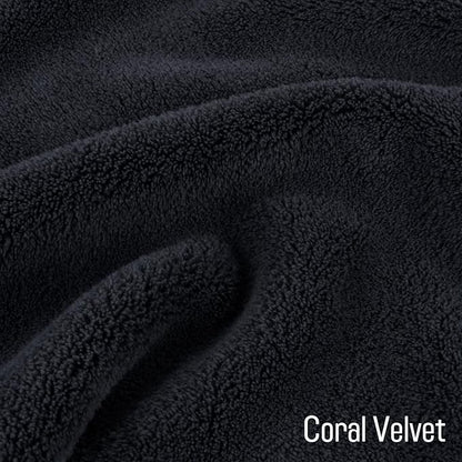 SINLAND Absorbent Coral Velvet Washcloth Ultra Soft Microfiber Face Towels 12 x