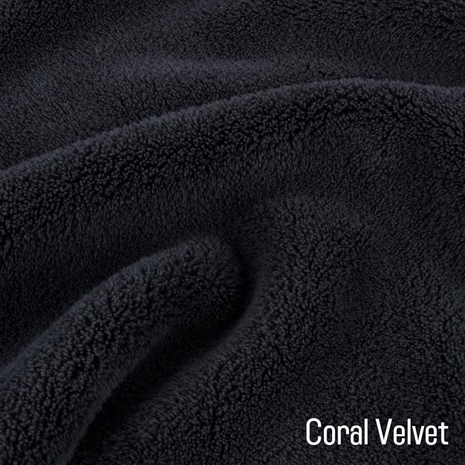 SINLAND Absorbent Coral Velvet Washcloth Ultra Soft Microfiber Face Towels 12 x