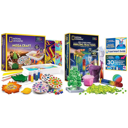 NATIONAL GEOGRAPHIC Arts, Crafts and Chemistry Kit for Kids