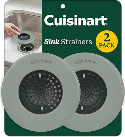 Cuisinart Sink Strainers- 2 Pack Kitchen Sink Drain Strainer & Food Catcher