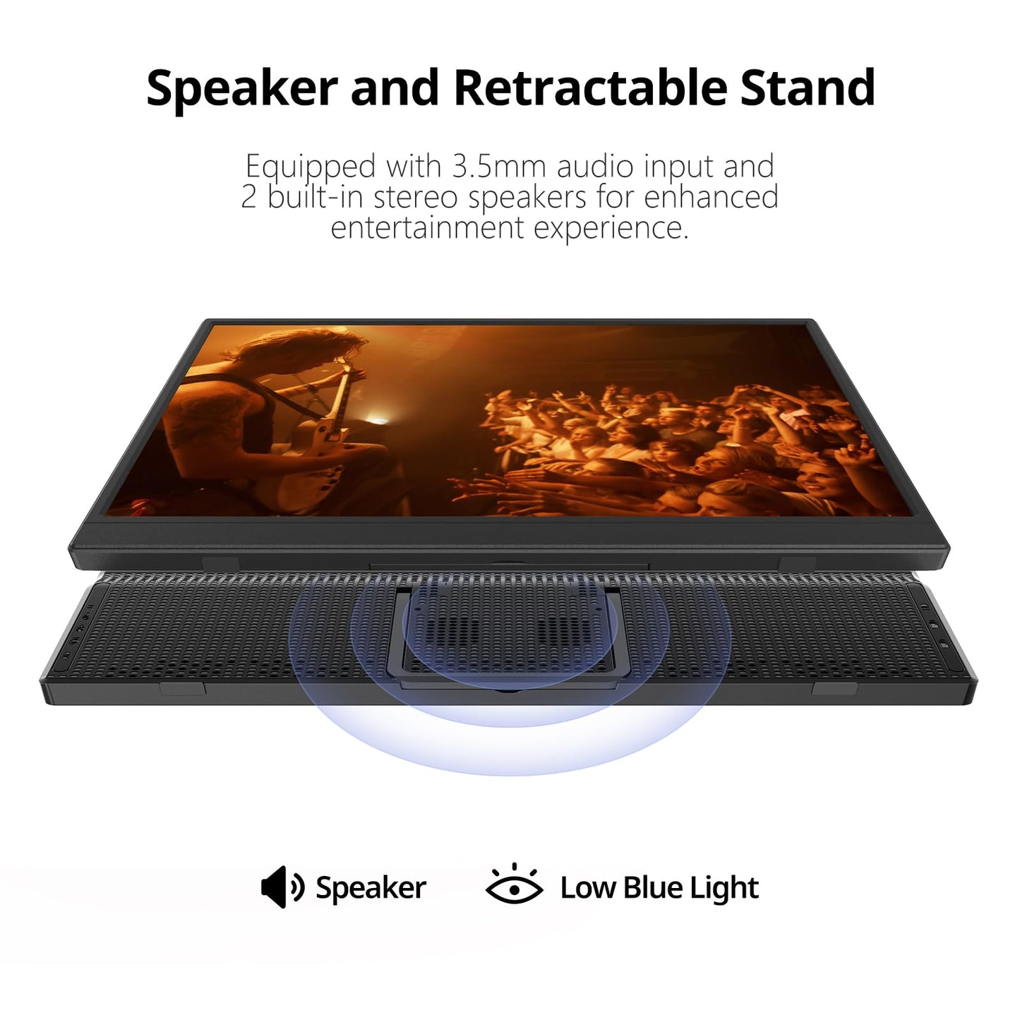 Anyuse Portable Monitor for Laptop 15.6 Inch 1080P USBC-C HDMI Ultra-Slim Travel Monitor with Kickstand, Second External Monitor for Laptop,PC,Mac Phone,PS,Xbox,Swich, black, PM-156P1