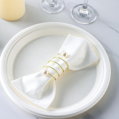 100 Count Disposable Hand Towels, Linen Feel Bathroom Hand Napkins, Soft And