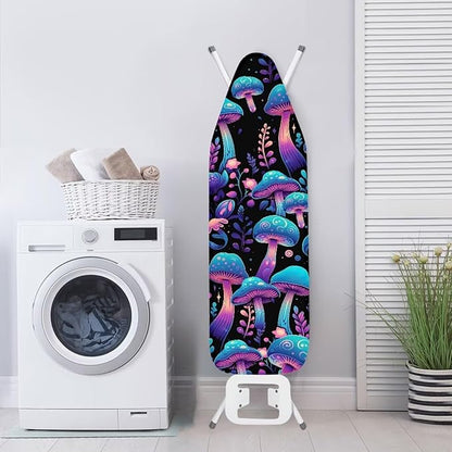GLENLCWE Blue Mushroom Ironing Board Cover