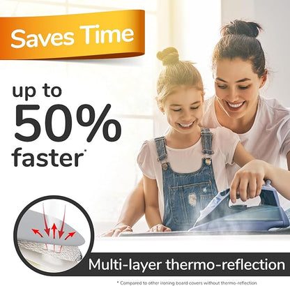 Super Soft Ironing Board Cover and Pad – 50% Faster Ironing