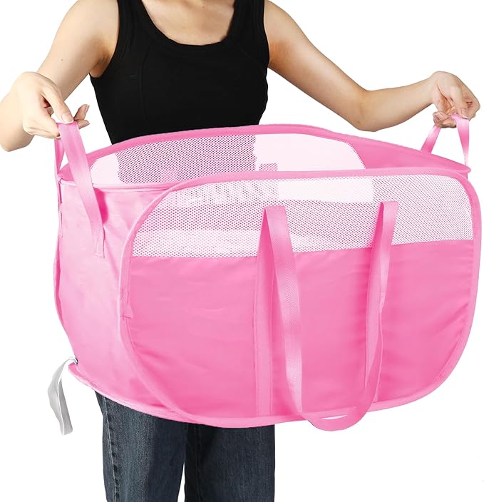 Collapsible Laundry Baskets, Tear Proof Pop Up Laundry Hamper