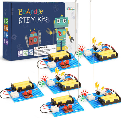 3 Set Telegraph STEM Kits Bulk, Science Kits for Kids Age 8-12, Engineering STEM Building Toys for Boys Ages 8-13, Crafts for Boys Girls 8-10, Build A Coding Robot 10-12
