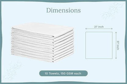 Organic Cotton White Dish Towels