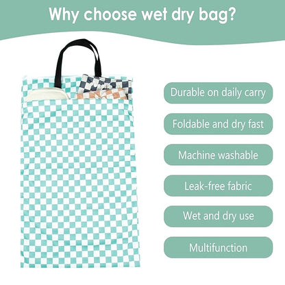 wegreeco Reusable Hanging Wet Dry Cloth Diaper Bag