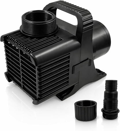 HALF OFF PONDS Submersible Water Pump, 10,500 GPH Pond Pump with 33FT Power Cord and 27 FT Max Head, 620W Ultra Quiet Energy Efficient Pump for Koi Pond, Fountain, Waterfall, Water Garden, Skimmer