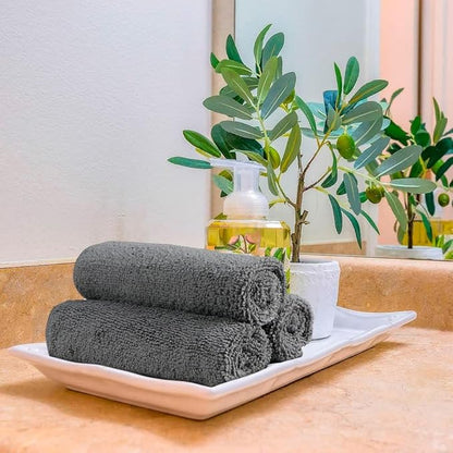 Orighty Microfiber Washcloths Bulk Towels Set 100 Pack, Highly Absorbent and