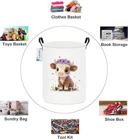 Round waterproof laundry basket, laundry Hampers