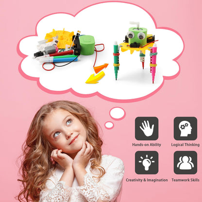 STEM Robotics Kits for Kids Science Kits Ages 8-10 8-12, Build A Engineering Robot Building Toys Science Experiments Projects, STEM Toys Activities for Boys Girls Age 8-12