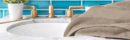 GLAMBURG Premium Cotton 4 Pack Bath Towel Set