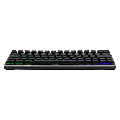 Cooler Master SK622 60% Wireless Bluetooth Space Gray Mechanical Low Profile Gaming Keyboard, Click Blue Switches, Customizable RGB, Ergonomic Design, Mac/Windows, QWERTY (SK-622-GKTL1-US)