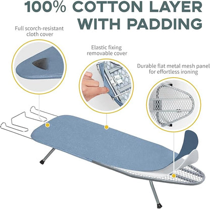 Table Top Ironing Board, RAINHOL Small Folding Iron Board Portable