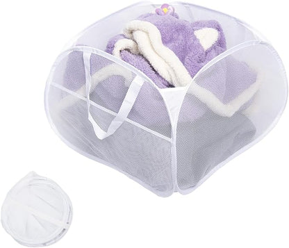 Collapsible Laundry Basket, 90L Foldable Pop-up Laundry Hamper