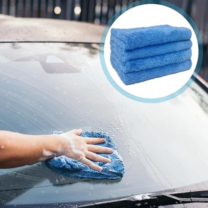 4 Pcs Extra Large Microfiber Cleaning Cloth, Lint and Streak Free