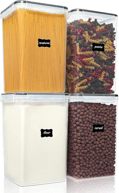 Vtopmart Extra Large Tall Airtight Food Storage Containers, 4 Pieces 5.9qt/6.5L