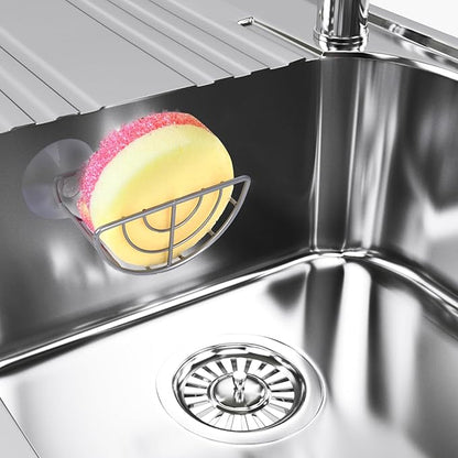 YeeBeny Kitchen Sink Suction Holder, Suction Cup Sponge Holder, Sponge Caddy