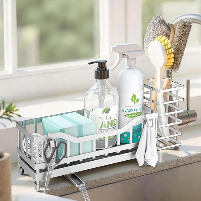 Sponge Holder for Kitchen Sink, Kitchen Sink Caddy