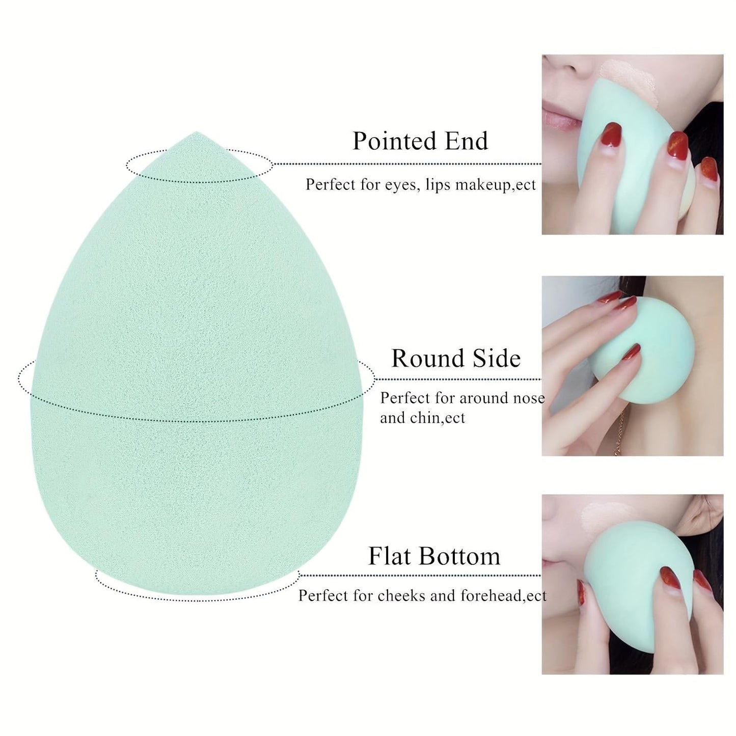 4 Pcs Makeup Sponges Blender Set Professional Beauty Sponge Foundation Blending Blender Beauty Sponge For Makeup Tool with Gift Box Latex-Free Dry Wet Use Foundation Cosmetic Makeup Accessories