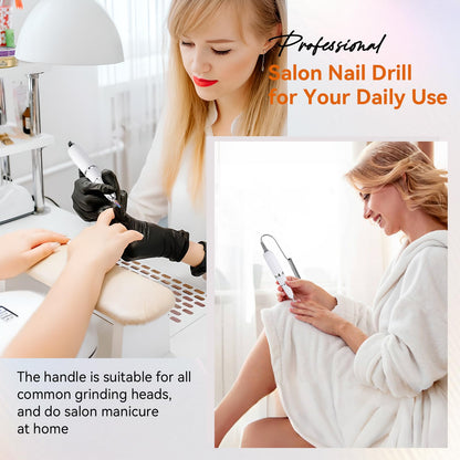 Makartt Nail Drill Handpiece for Up200 Machine:Professional Electric File Remove Gel Polish Poly Nail Gel Black B-05 Removing for Removing Acrylic Nail Polish Acrylic Nail Tools Black