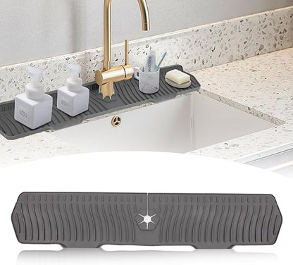 30 Inch Sink Splash Guard, Longer Silicone Sink Mat