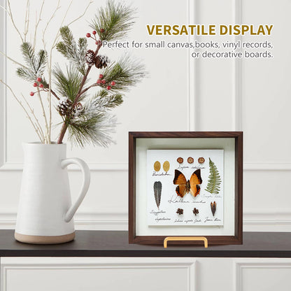 Plate Holder Easel Display Stand - 6 inch Metal Plate Stands for Display - Tabletop Picture Stand - Gold Iron Easels for Display Pictures | Photo Frames | Book | Decorative Plates | Plaque - 3 Pack