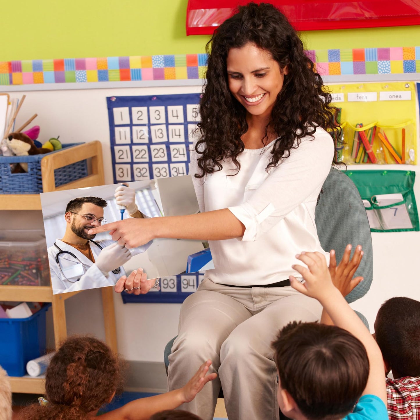 Motiskyy 12 Pcs Diversity Posters for Classroom Preschool Educational Learning Real Pictures for Daycare Home Multicultural Awareness(Community Helpers)