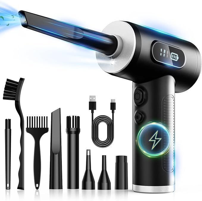 Compressed Air Duster-3 Gear Adjustable 100000RPM Electric Air Duster