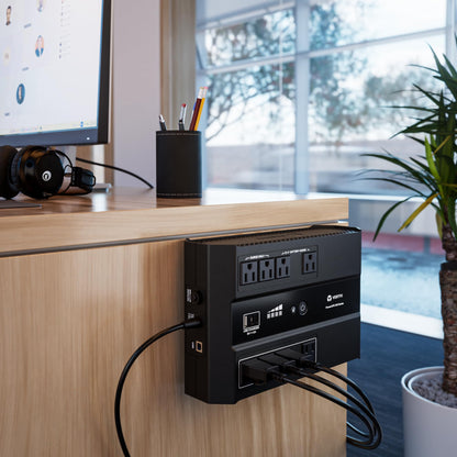 Vertiv Liebert PowerUPS 100 UPS, PST6-1100LVMT, 1100VA/670W 120V Standby Power, 8 Outlets, Battery Backup with Surge Protection, USB C+A Charging, 3 Year Warranty, User Replaceable Batteries
