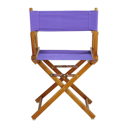 Casual Home 200-55/021-41 Honey Oak Director Chair 18" - Classic Height OakFrame/Purple Canvas