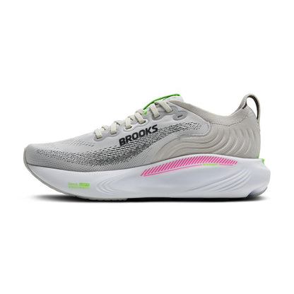 Brooks Women’s Adrenaline GTS 25 Supportive Running & Walking Shoe - Oyster/Pink/Green - 9.5 Medium