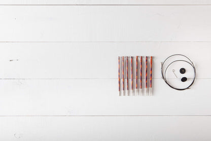 Knit Picks WeCrochet Wood Interchangeable Tunisian Crochet Hook Set - US E-K (Radiant)