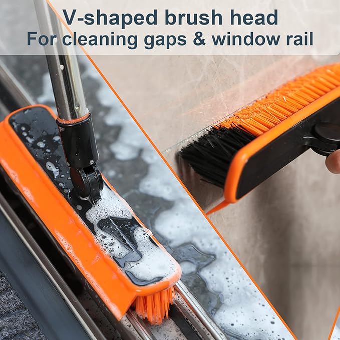 2 in 1 Floor Scrub Brush Grout Brush
