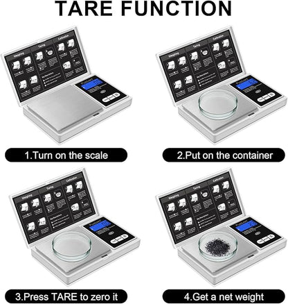 Fuzion Pocket Gram Scale - 1000g/0.1g Digital Mini Travel Food Scale