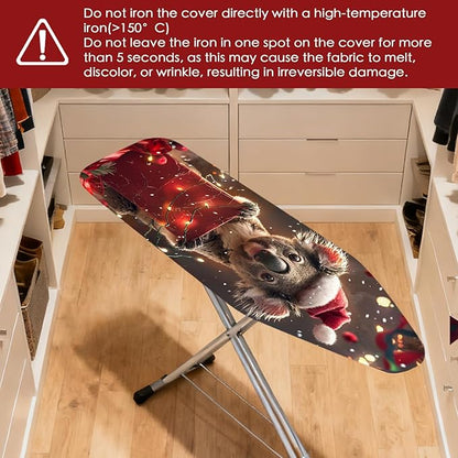 Nuxovilar Ironing Board Covers Winter Koala Pattern Polyester 15x54 Inches