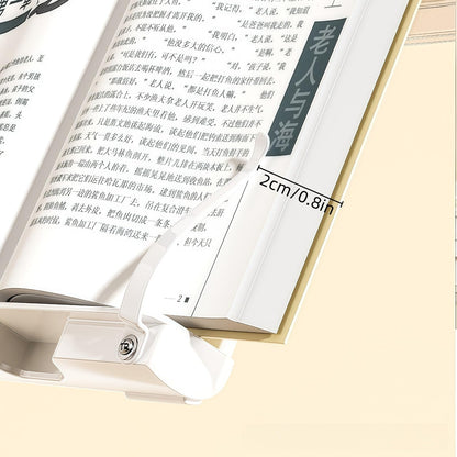Travel Mini Book Holders for Reading Hands Free - Portable and Adjustable Book Stand for Reading, Two-in-one (Ideal for Light Books & Tablets – Not for Heavy Hardcovers | White)