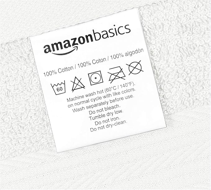 Amazon Basics Cotton Washcloths