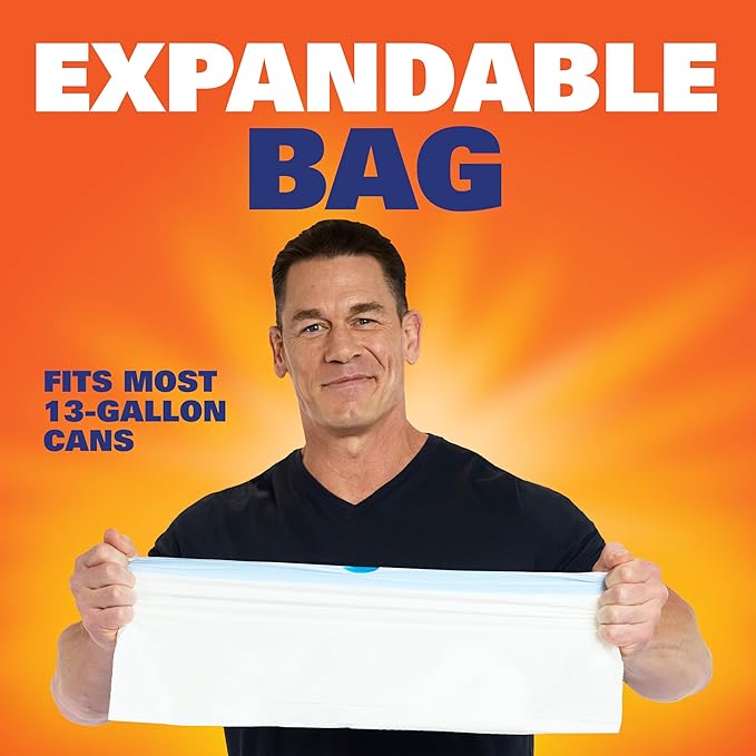 Hefty Ultra Strong Trash Bags 13 Gallon | Tall Kitchen | Drawstring Closure |
