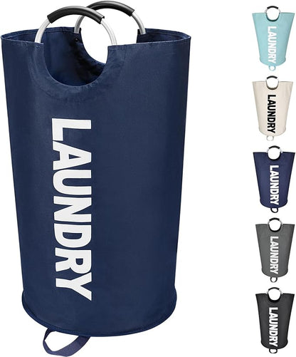 125L X-Large Laundry Basket, Freestanding Tall Clothes Hamper, Collapsible