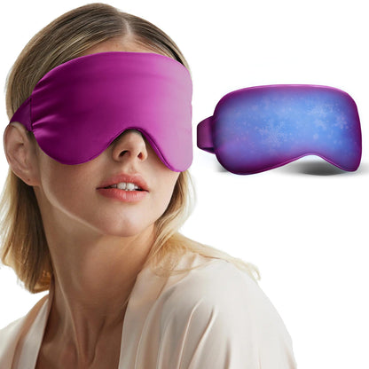 Coolig Eye Mask for Puffy Eyes: Fsa Eligible Items Hsa, Cold Compress for Migraines Headache After Surgery & Puffiness, Reusable Face Ice Pack Gel Sleep Mask for Dark Circles, Relaxing Gifts(Purple)